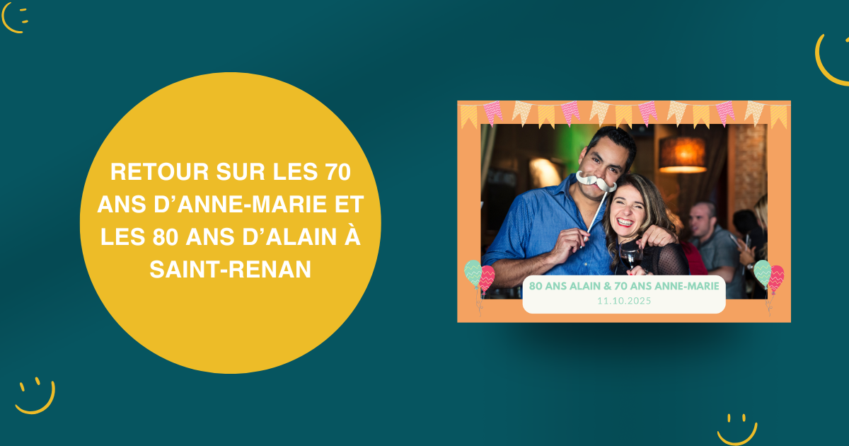 Retour sur les 70 ans d’Anne-Marie et les 80 ans d’Alain à Saint-Renan