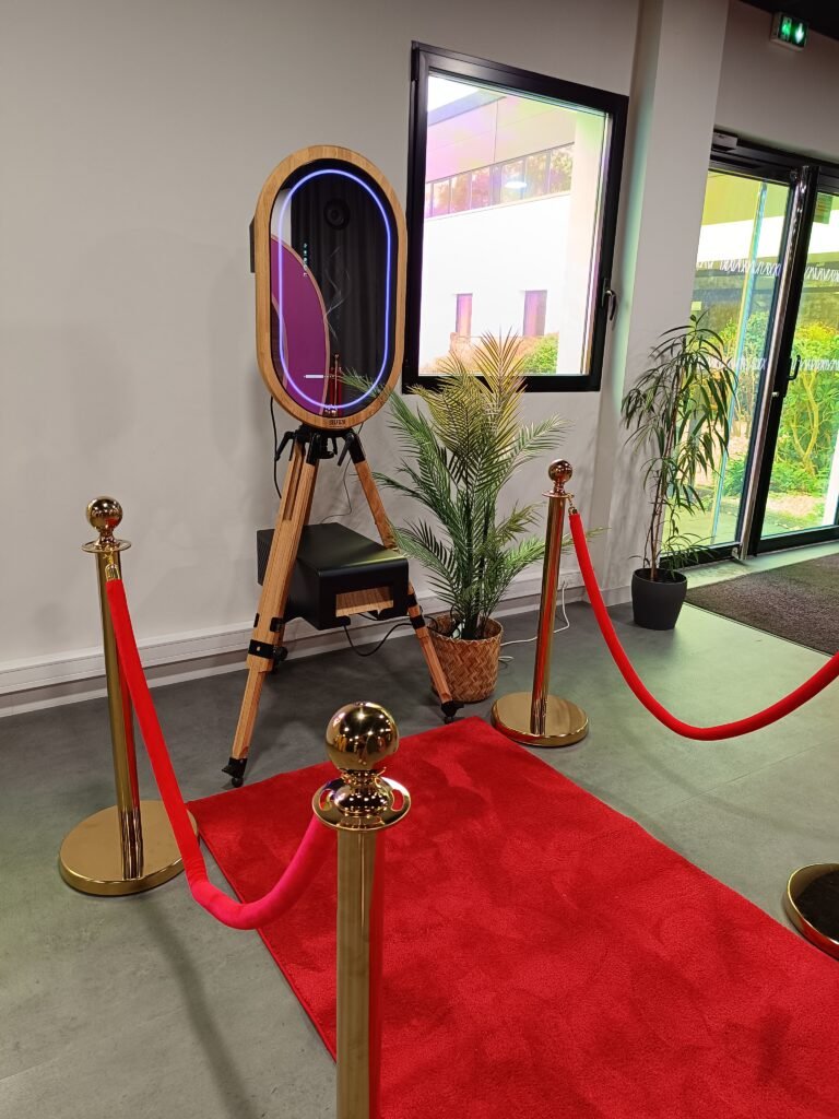 Le photobooth miroir à la remise des diplômes de l'ESCAM Brest