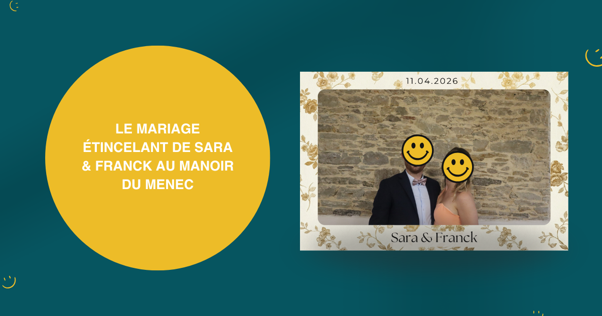 Le photobooth miroir au Manoir du Menec pour le mariage de S&F