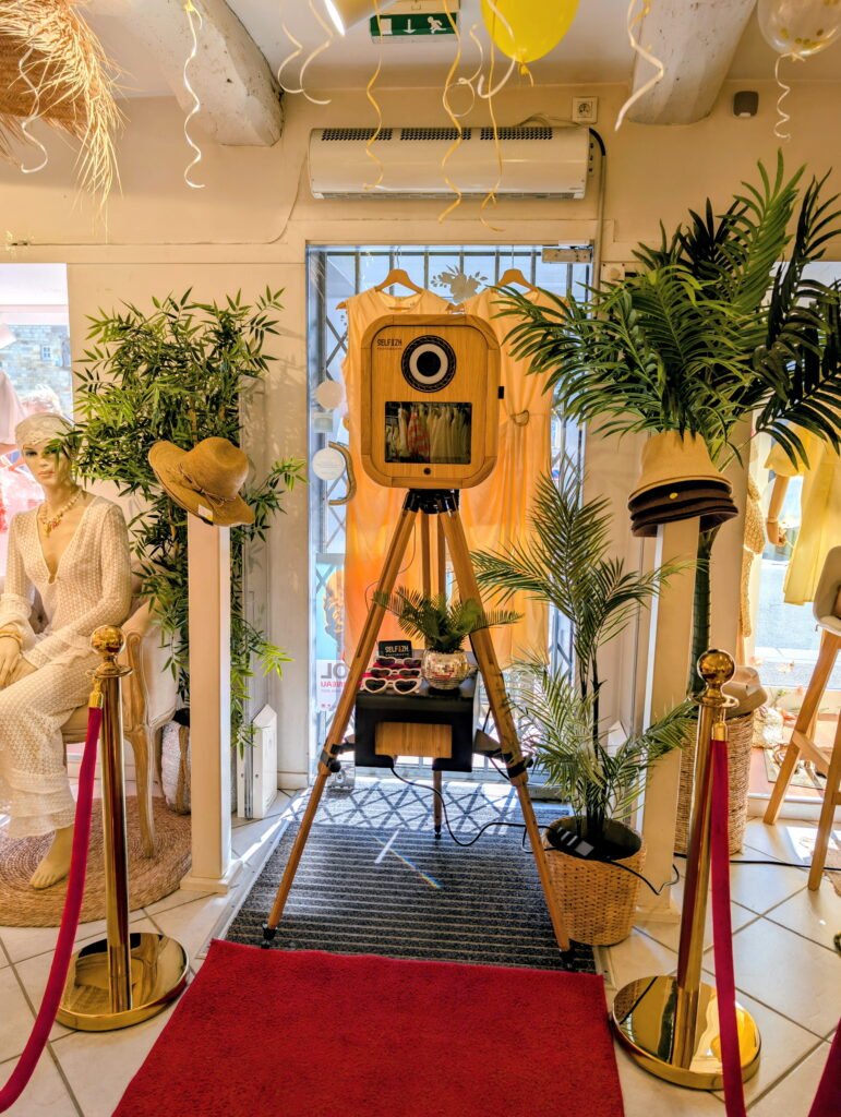 Le photobooth vintage dans la boutique Belle à Tout Prix à Landerneau
